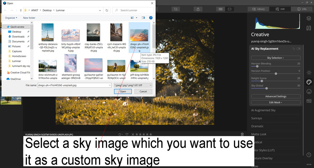 free sky images for luminar 4